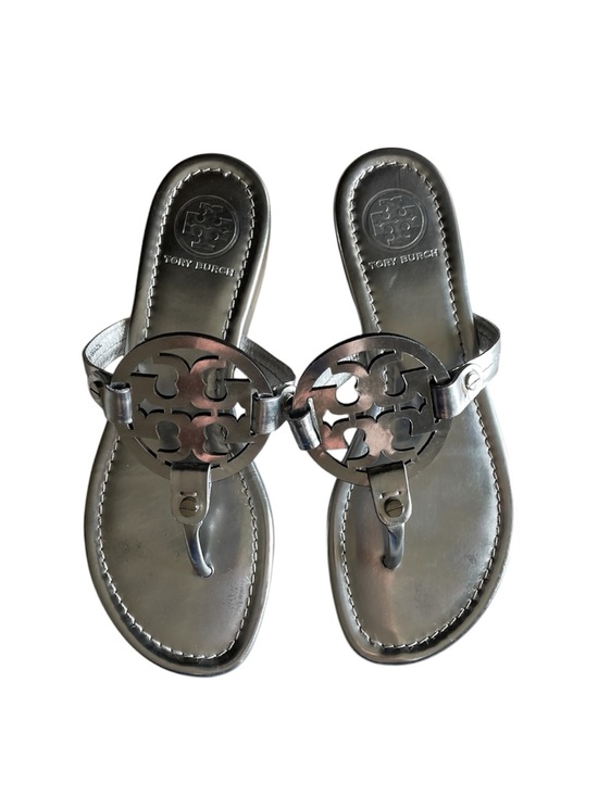 Tory Burch Shoes - Tory Burch Miller Sandals in Silver Argento Size 7